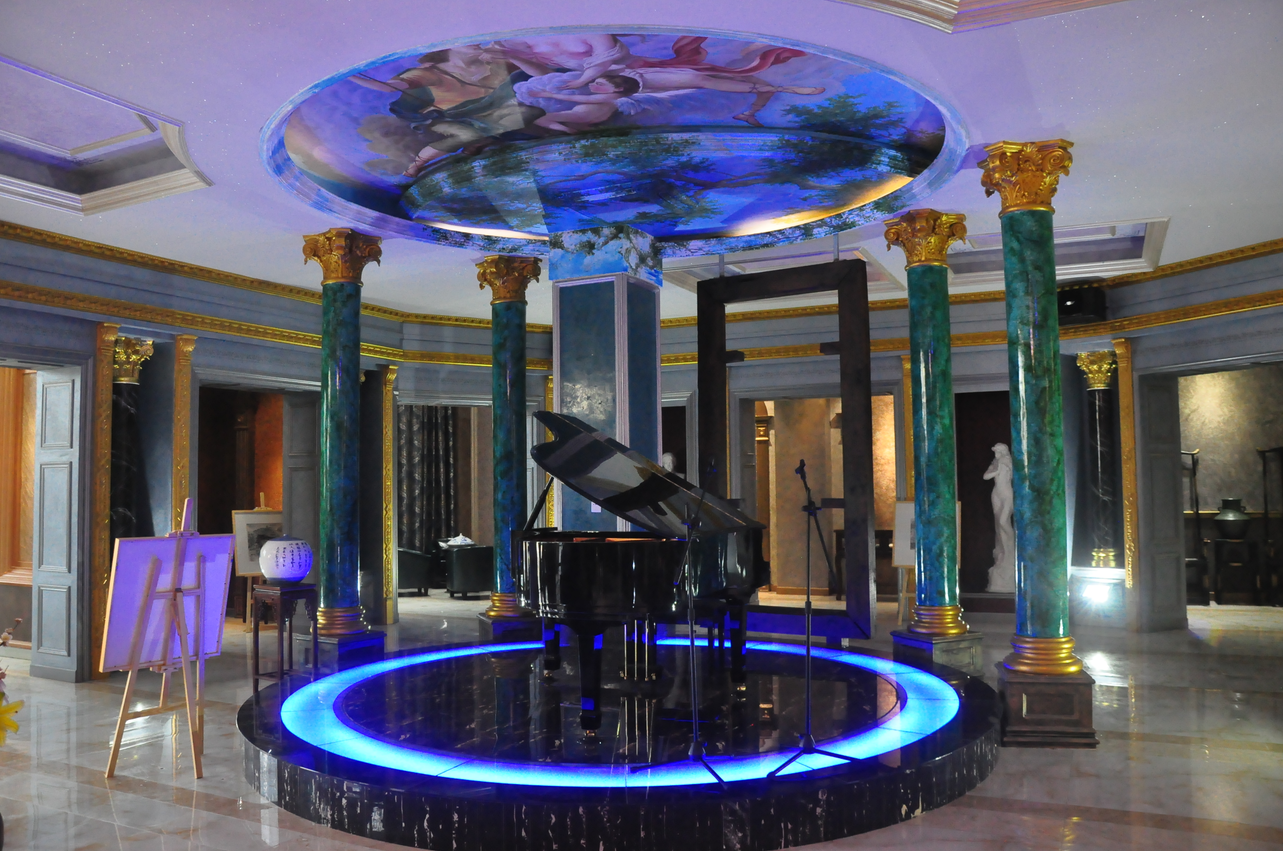 圖為GIOVANNI喬瓦尼藝術(shù)涂料*7期藝術(shù)涂裝工藝培訓(xùn)場(chǎng)地之一